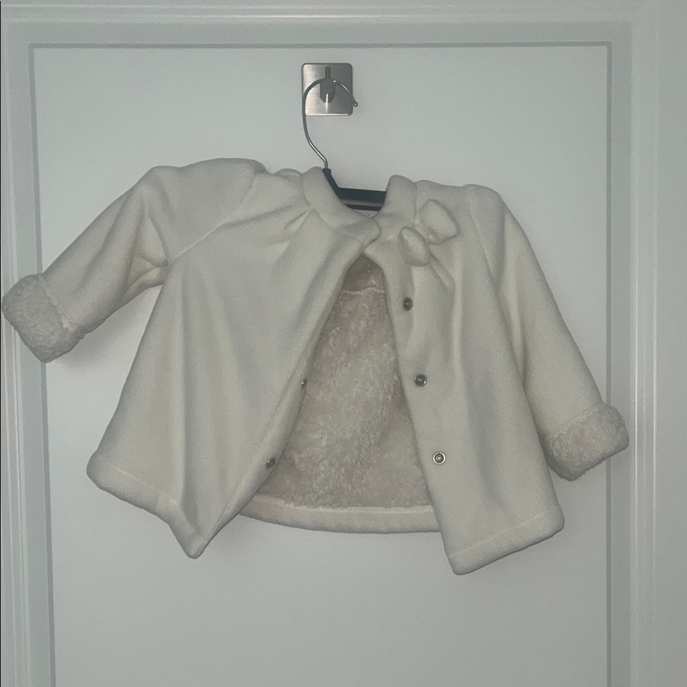 Cozy White Baby Jacket